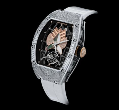 Richard Mille RM 71-01 Automatic Winding Tourbillon Talisman White Gold Diamond Replica Watch